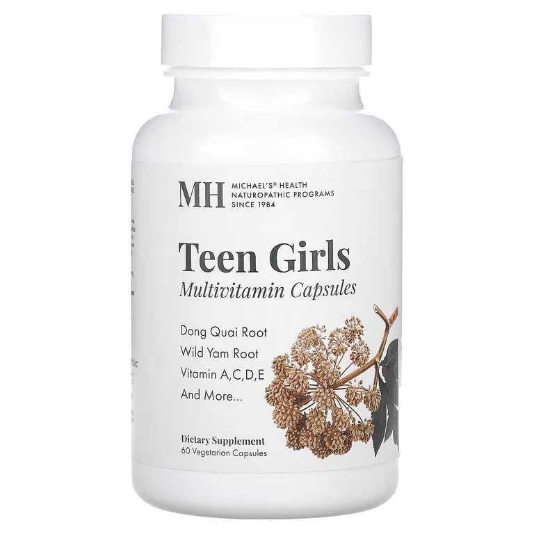 Michael's Health, Мультивитамины для девочек-подростков, 60 вегетарианских капсул
