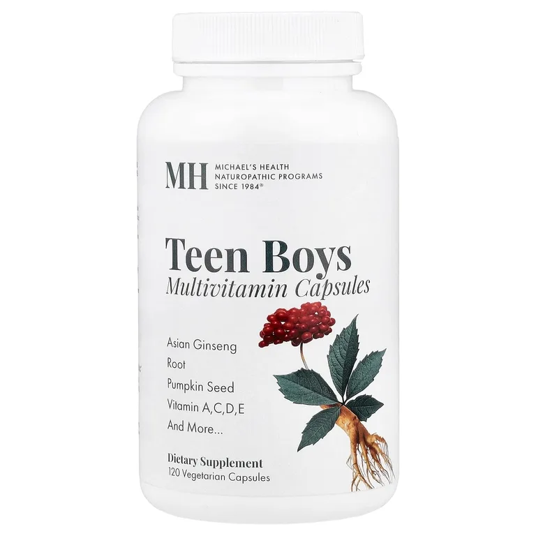 Michael's Health, Мультивитамины для мальчиков подростков, 120 вегетарианских капсул