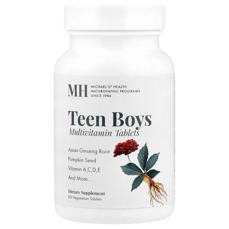 Michael's Health, Мультивитамины для мальчиков-подростков, 60 вегетарианских таблеток