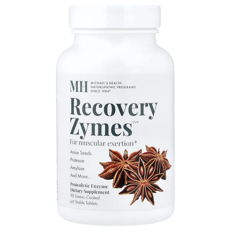 Michael's Health, Recovery Zymes™, 90 таблеток со стабильным уровнем pH, покрытых кишечнорастворимой оболочкой