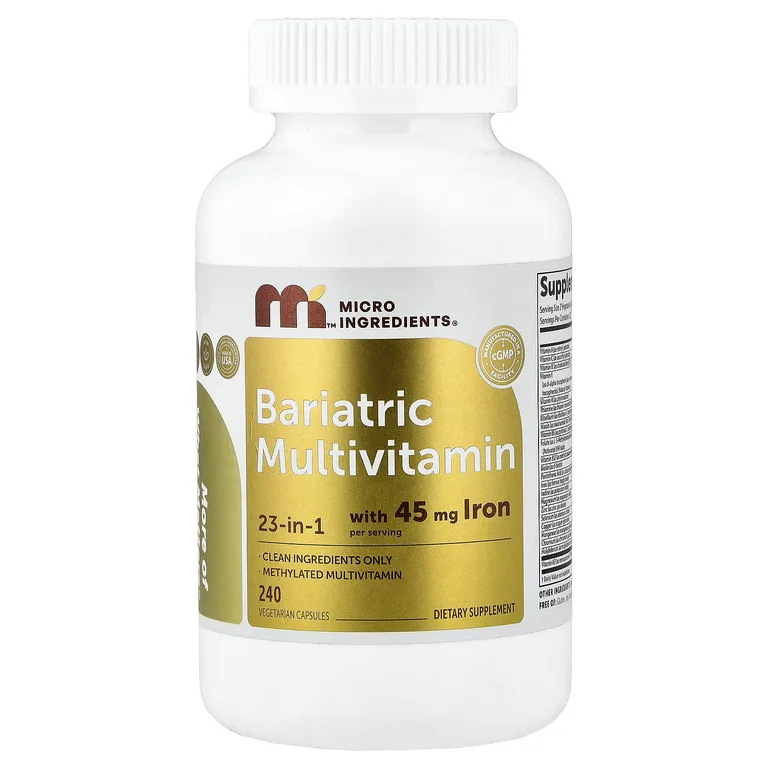 Micro Ingredients, Bariatric Multivitamin, мультивитамины, 240 вегетарианских капсул