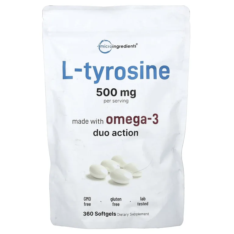 Micro Ingredients, L-тирозин, 360 капсул