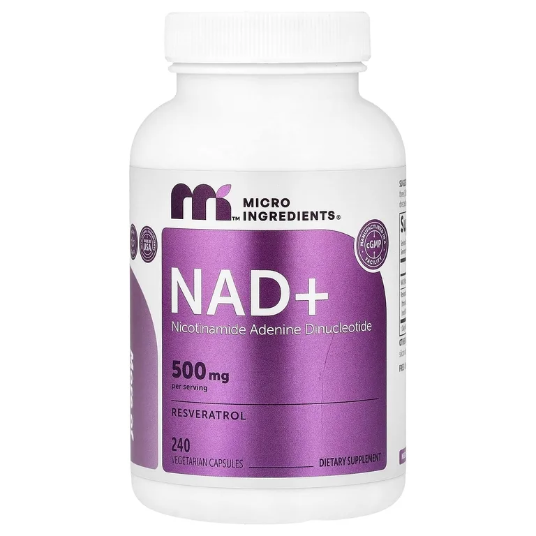 Micro Ingredients, NAD+, 240 вегетарианских капсул