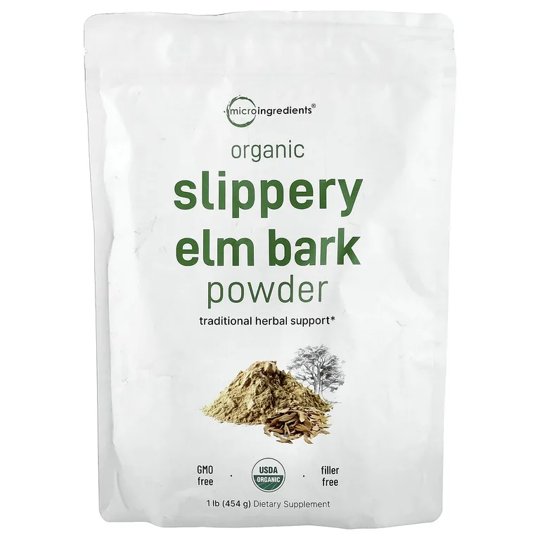 Micro Ingredients, Органический порошок из коры вяза скользкого, 454 г (1 фунт)