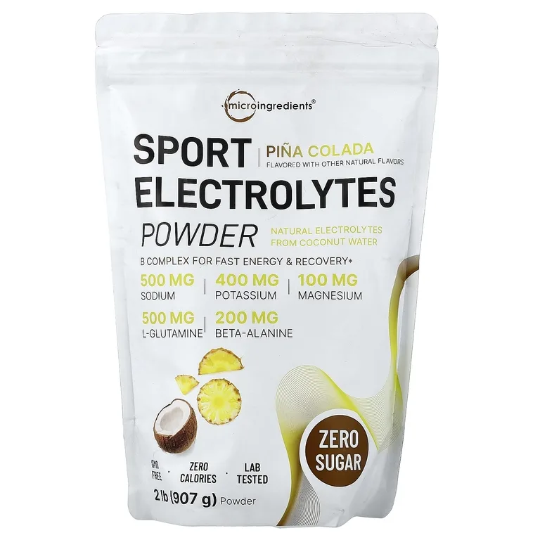 Micro Ingredients, Sport Электролиты в порошке, пина колада, 907 г (2 фунта)