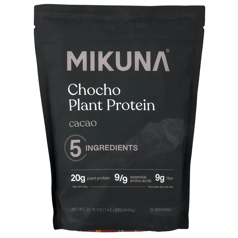 MIKUNA, протеиновый порошок из растения шоколад (чочо), со вкусом какао, 645 г (1,42 фунта)