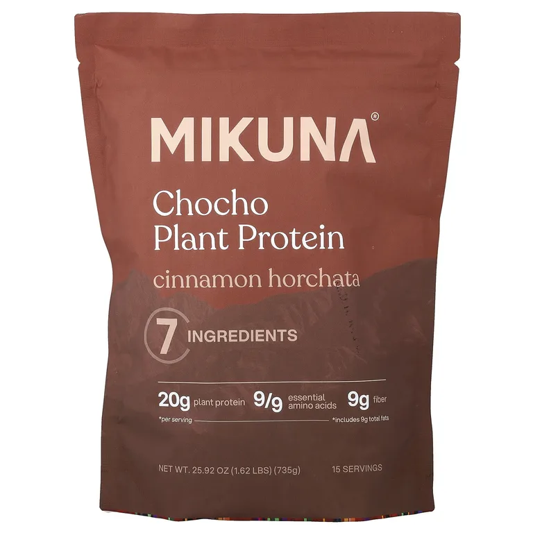MIKUNA, протеиновый порошок из растения шоколад, со вкусом корицы, орчата, 735 г (1,62 фунта)