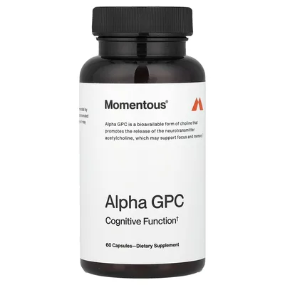 Momentous, альфа-ГФХ, 60 капсул (300 мг в 1 капсуле)
