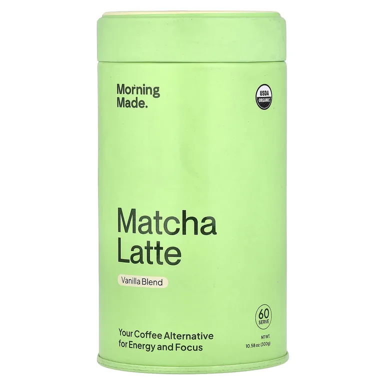 Morning Made, Matcha Latte, смесь ванили, 300 г (10,58 унции)