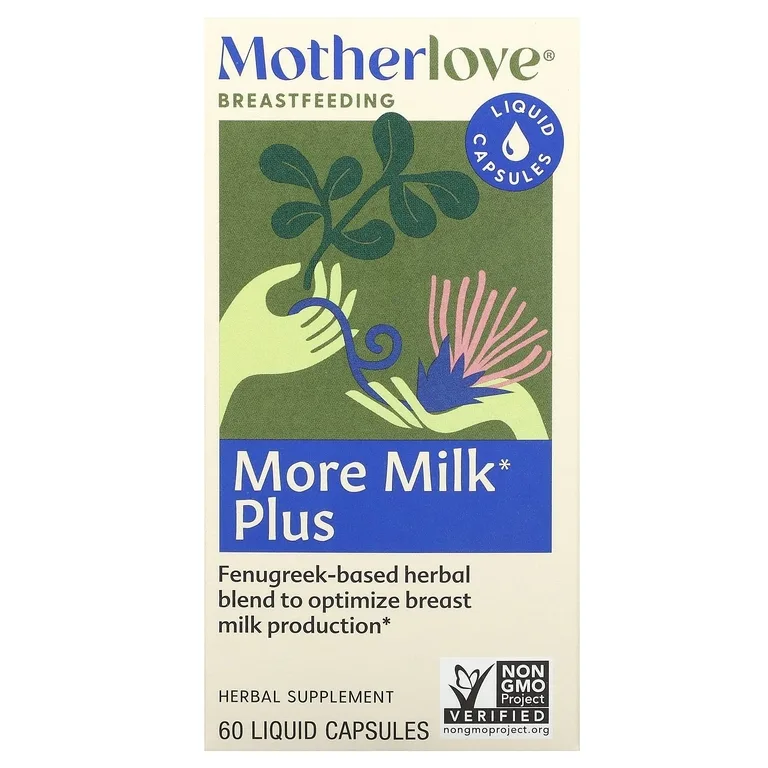Motherlove, грудное вскармливание, поддержка лактации, 60 капсул с жидкостью