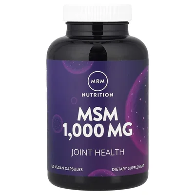 MRM Nutrition, Nutrition, МСМ, 1000 мг, 120 веганских капсул