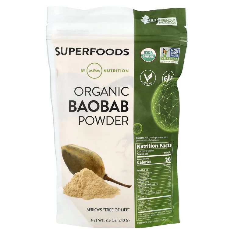 MRM Nutrition, порошок из органического баобаба, 240 г (8,5 унции)