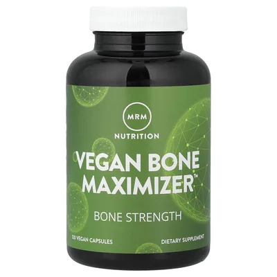 MRM Nutrition, увеличение плотности и прочности костей, 120 веганских капсул