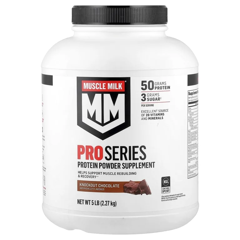 Muscle Milk, Pro Series, Protein Powder, Knockout Chocolate, 5 lb (2.27 kg)