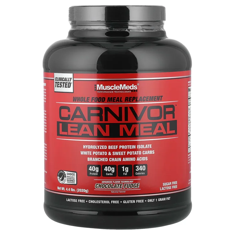 MuscleMeds, Carnivor™ Lean Meal, шоколадная помадка, 2020 г (4,4 фунта)