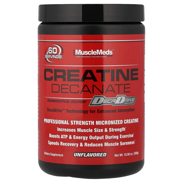 MuscleMeds, Деканат креатина, без добавок, 300 г (10,58 унции)