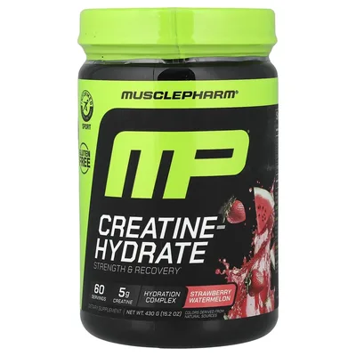MusclePharm, гидратированный креатин, со вкусом клубники и арбуза, 430 г (15,2 унции)