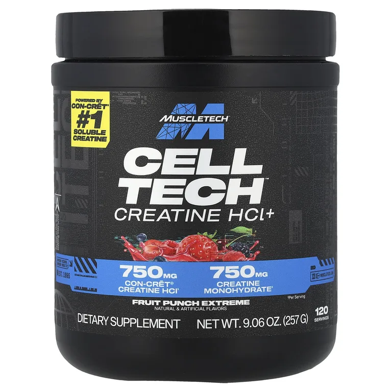 MuscleTech, Гидрохлорид креатина, со вкусом фруктового пунша, 274 г (9,65 унции)