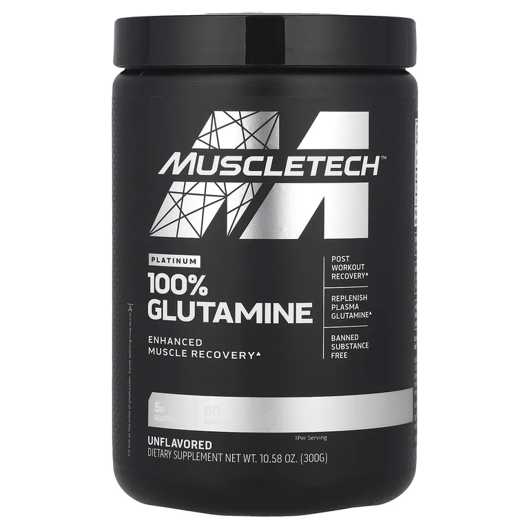 MuscleTech, глутамин, без вкусовых добавок, 300 г (10,58 унции)