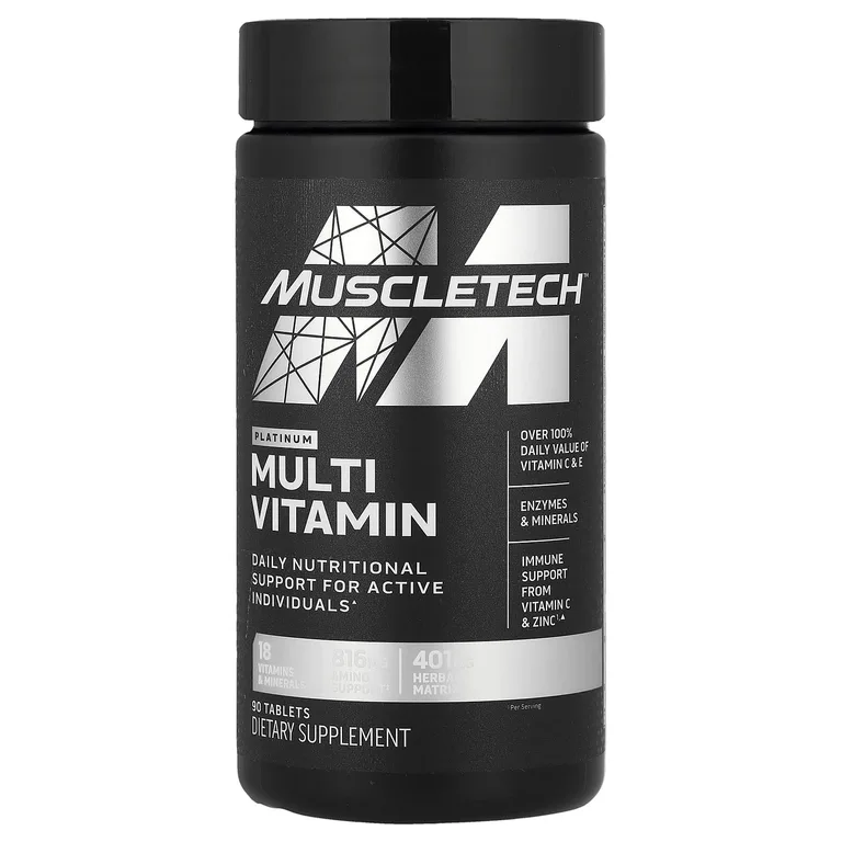 MuscleTech, Platinum Multivitamin, мультивитамины, 90 таблеток
