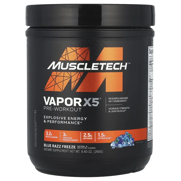 MuscleTech, предтренировочный комплекс, со вкусом синей малины, 266 г (9,40 унции)