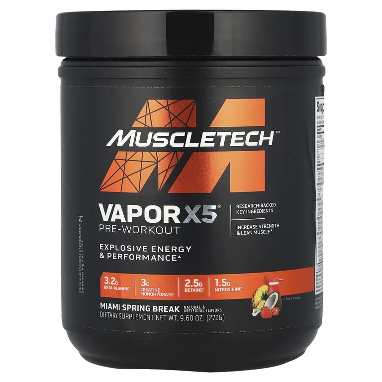 MuscleTech, предтренировочный комплекс, весенние каникулы в Майами, 272 г (9,6 унции)