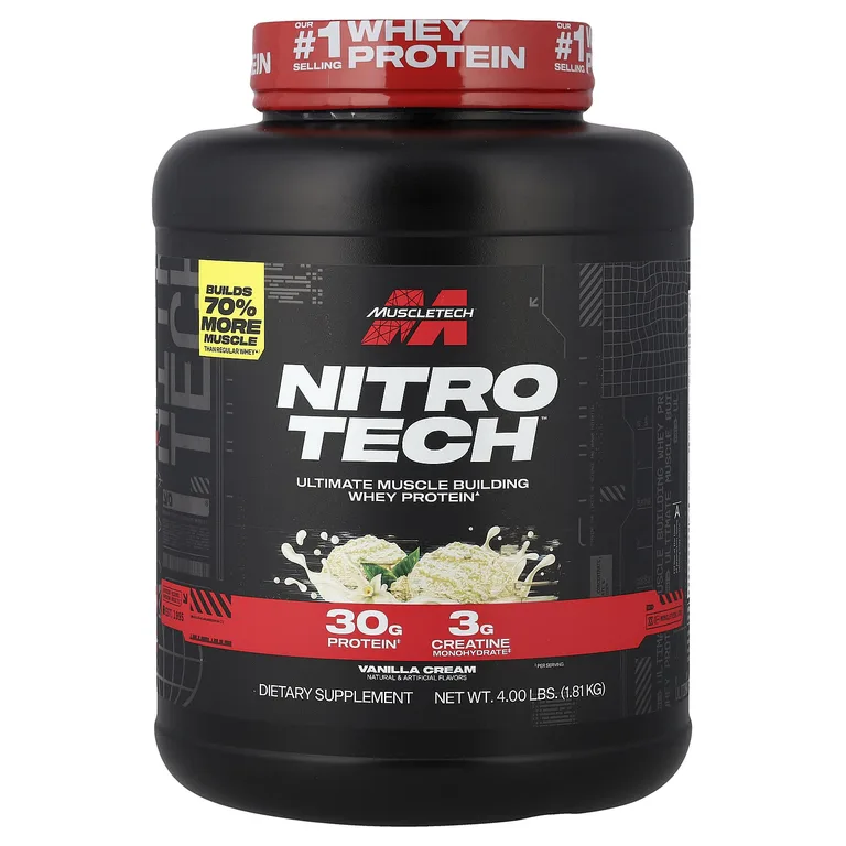 MuscleTech, сывороточный протеин, ванильный крем, 1,81 кг (4 фунта)