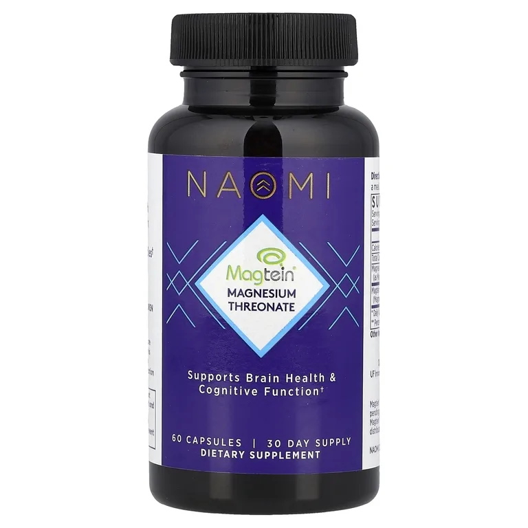 NAOMI, Magtein® Треонат магния, 60 капсул (1000 мг в капсуле)