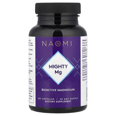 NAOMI, Mighty Mg, 60 капсул (180 мг в 1 капсуле)