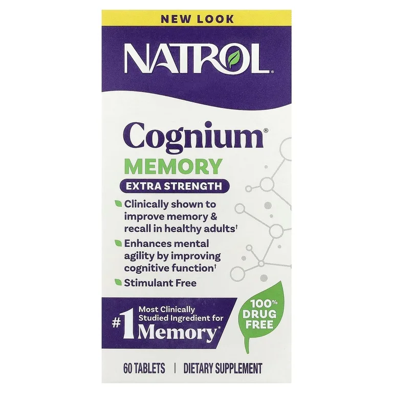Natrol, улучшение памяти, 200 мг, 60 таблеток
