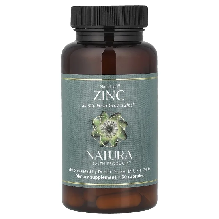 Natura Health Products, Naturized®, цинк, 25 мг, 60 капсул
