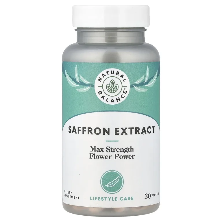 Natural Balance, экстракт шафрана, 30 растительных капсул (100 мг в 1 растительной капсуле)