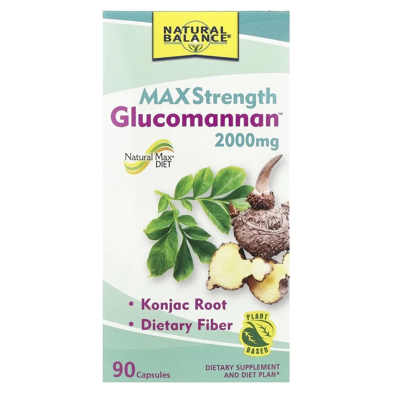Natural Balance, Глюкоманнан, 90 капсул (666 мг в 1 капсуле)