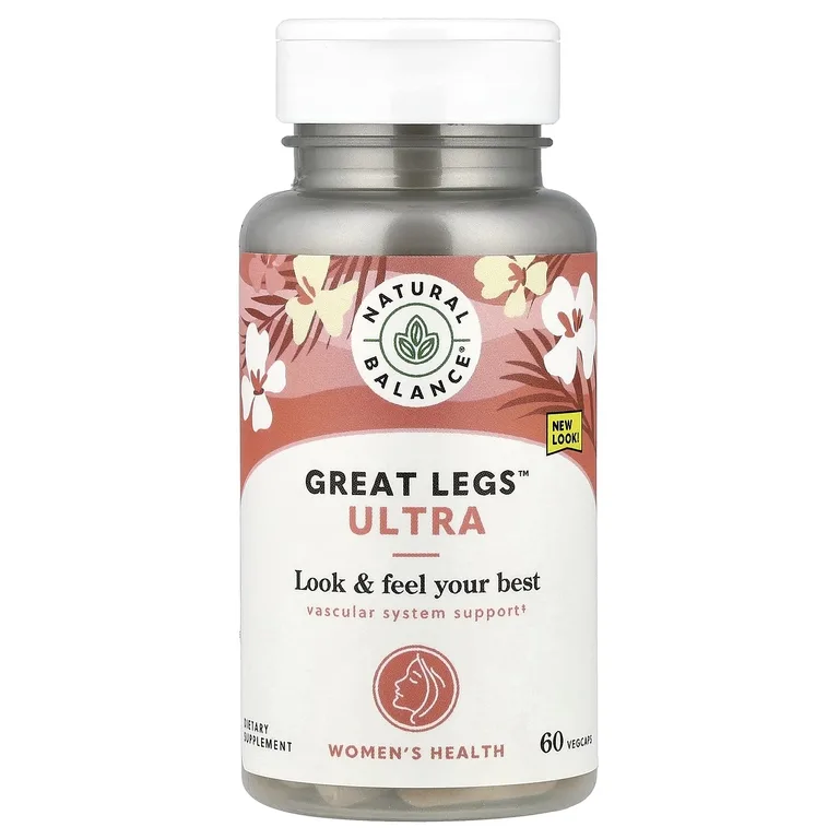 Natural Balance, комплекс для здоровья и тонуса вен, 60 растительных капсул