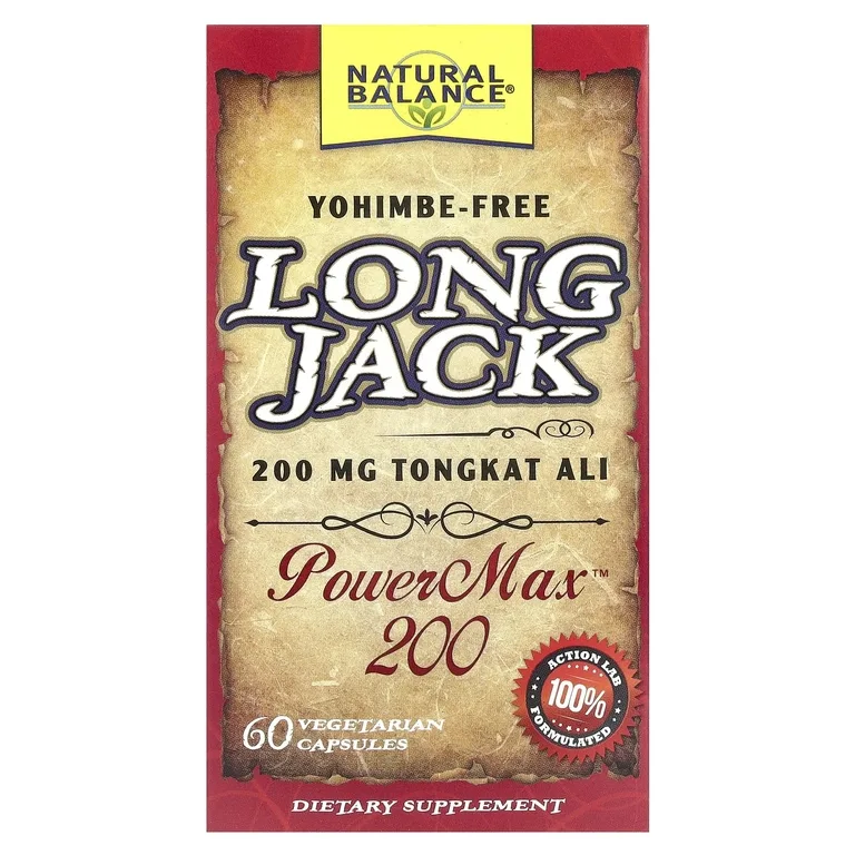 Natural Balance, Тонгкат Али, 60 вегетарианских капсул (100 мг в 1 капсуле)