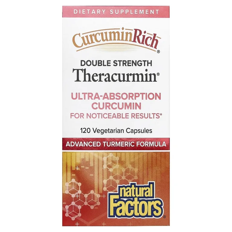 Natural Factors, CurcuminRich®, Theracurmin®, 120 веге-капсул (60 мг в 1 капсуле)