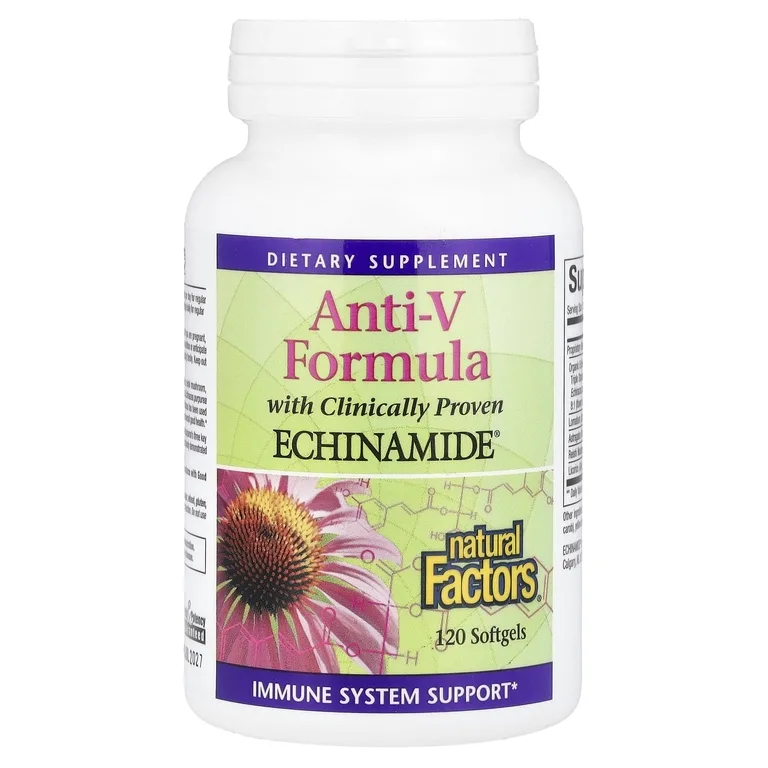 Natural Factors, Формула для поддержки иммунитета с эхинацеей, 120 капсул