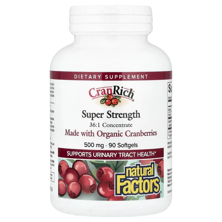 Natural Factors, клюква, 500 мг, 90 капсул