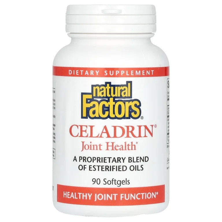 Natural Factors, комплекс этерифицированных жирных кислот Celadrin® для здоровья суставов, 90 капсул