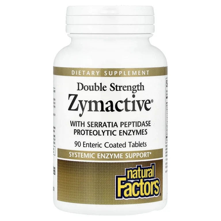 Natural Factors, протеолитические ферменты Zymactive®, 90 таблеток, покрытых кишечнорастворимой оболочкой