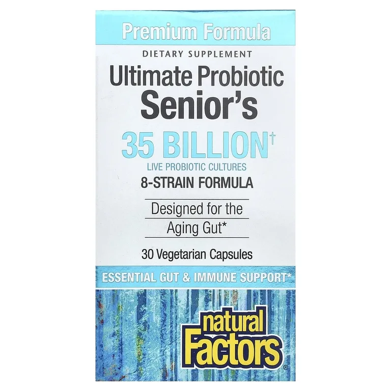 Natural Factors, Ultimate Probiotic Senior's, 30 вегетарианских капсул