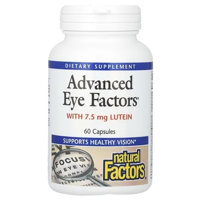 Natural Factors, улучшенная формула для зрения, 60 капсул