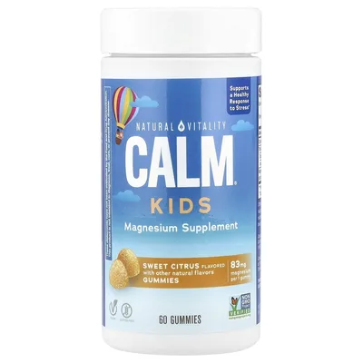 Natural Vitality, CALM®, детские жевательные таблетки, сладкий цитрус, 83 мг, 60 жевательных таблеток