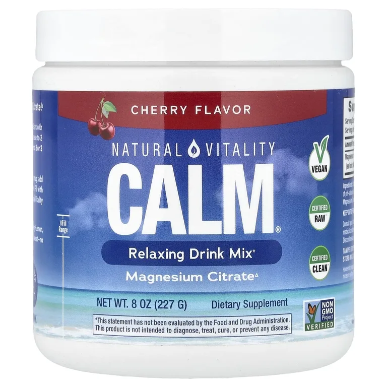 Natural Vitality, CALM®, смесь для расслабляющего напитка, со вкусом вишни, 227 г (8 унций)