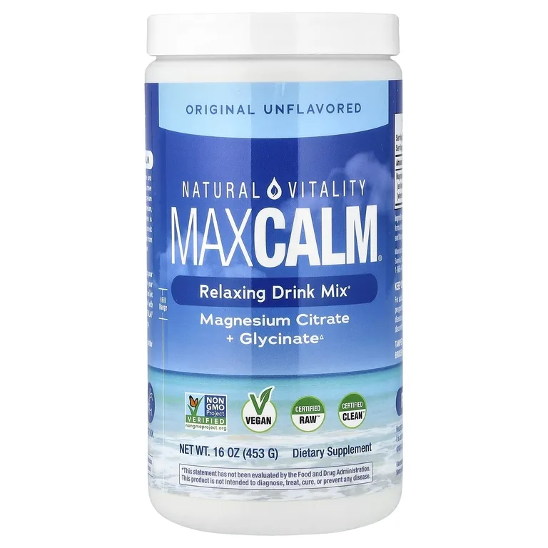 Natural Vitality, смесь для приготовления расслабляющего напитка, оригинальный вкус без добавок, 453 г
