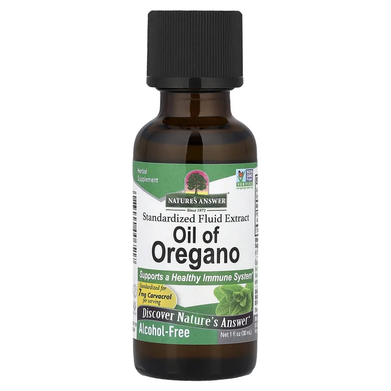 Nature's Answer, масло орегано, без спирта, 30 мл (1 жидк. унция)