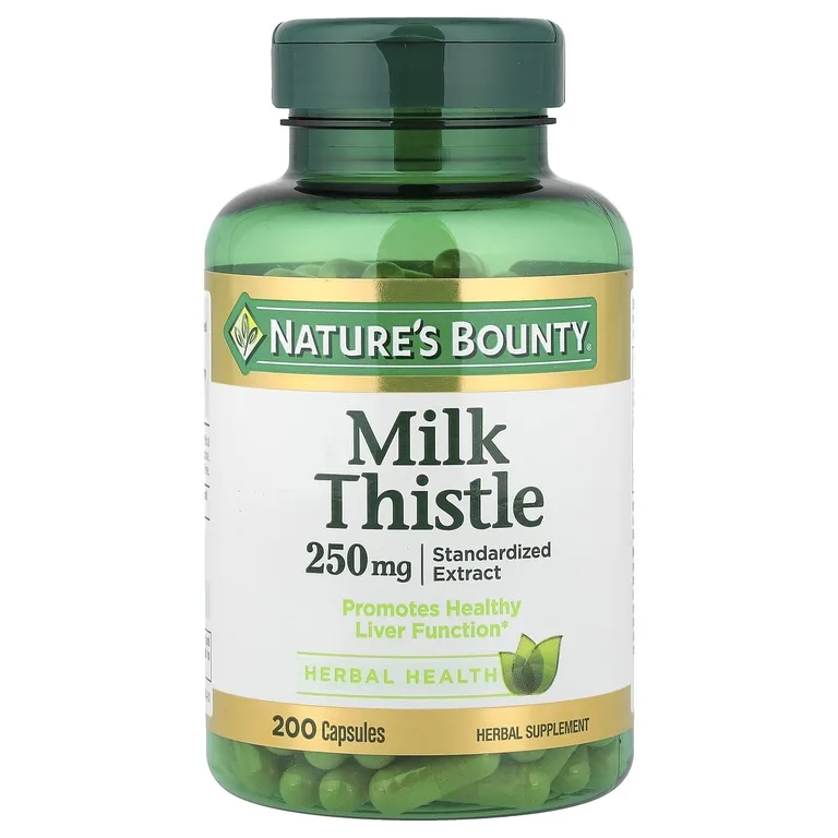 Nature's Bounty, Расторопша, 250 мг, 200 капсул