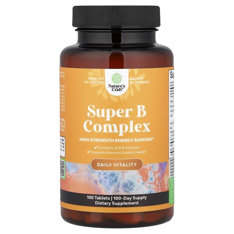 Nature's Craft, Super B Complex, 100 таблеток