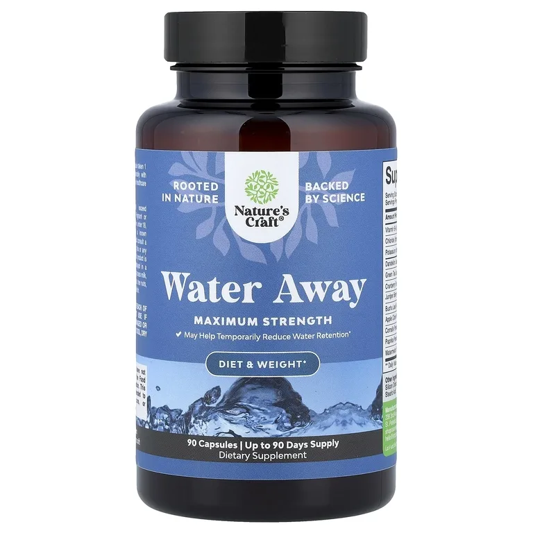 Nature's Craft, Water Away, максимальная сила действия, 90 капсул