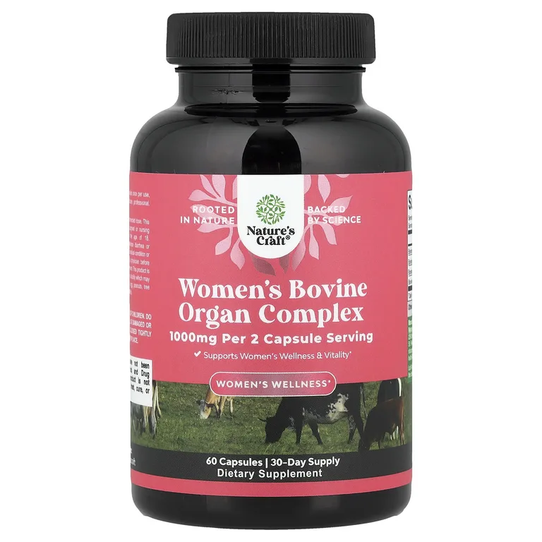 Nature's Craft, Women's Wellness, комплекс крупного рогатого скота для женщин, 60 капсул